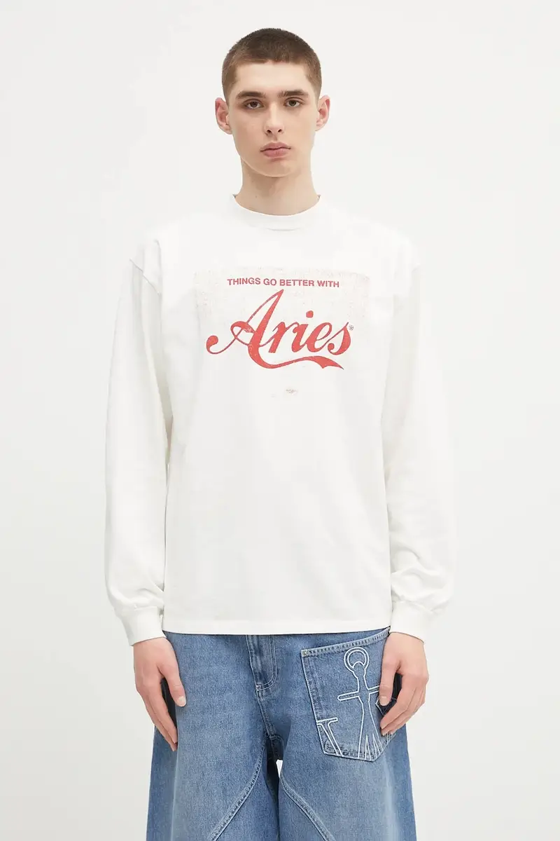 top a maniche lunghe in cotone Faded Cola LS Tee colore bianco AR6265203