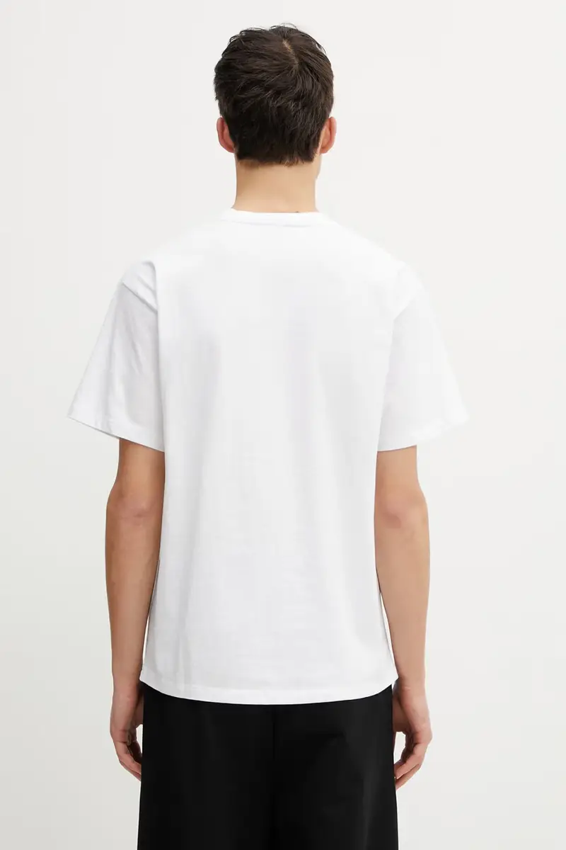 top a maniche lunghe in cotone Temple LS Tee Bianco miniatura 3