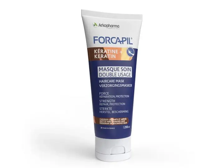 Forcapil Cheratina+ - Maschera Trattamento Doppio Uso - Capelli Rotti & Danneggiati 200 ml