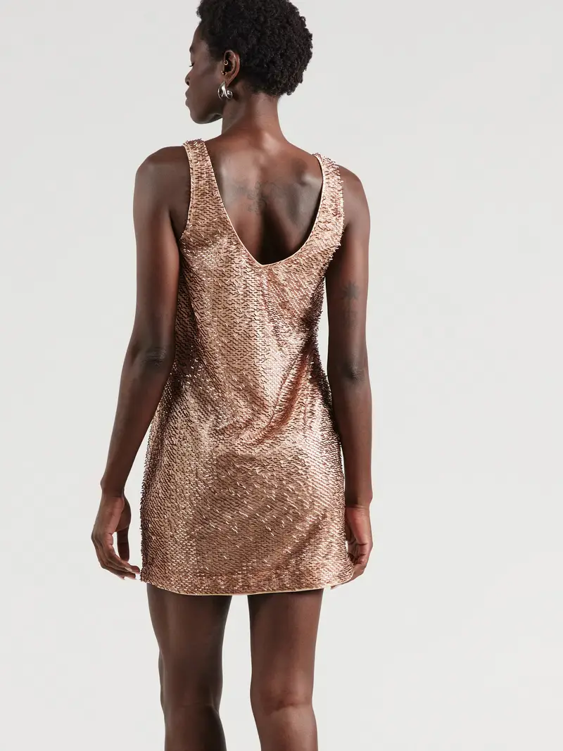 Abito da cocktail oro rosé Oro rosé miniatura 2