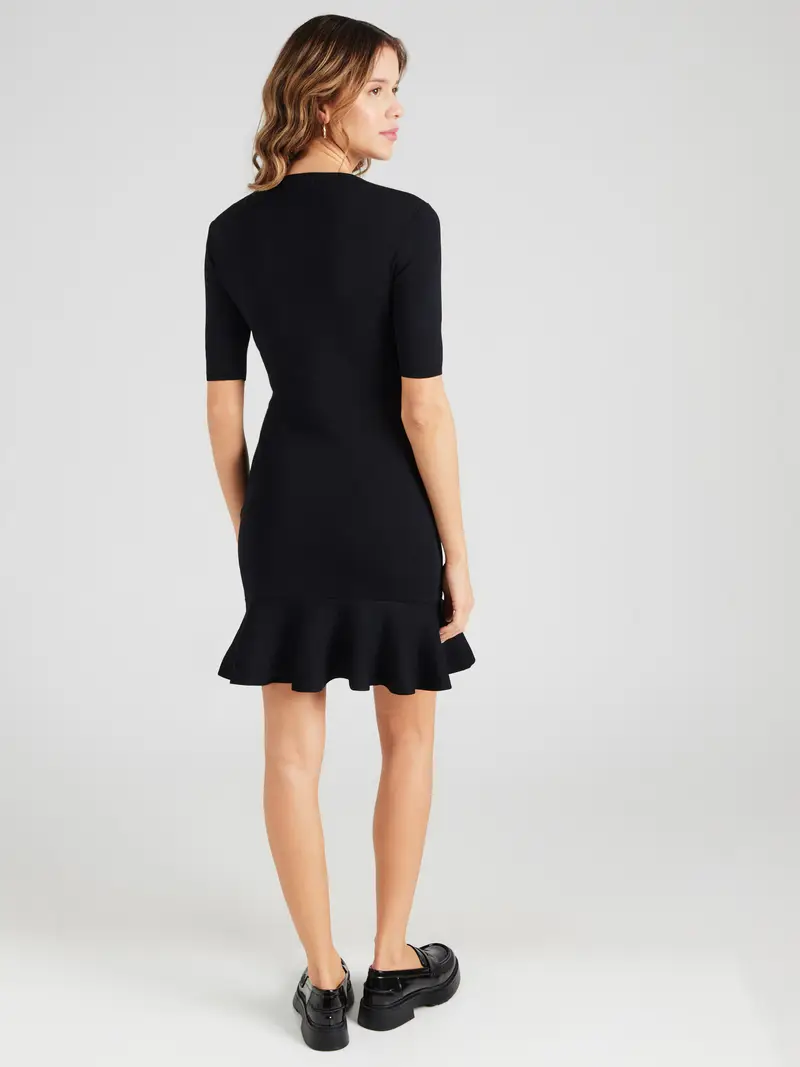 Abito in maglia giallo / nero miniatura 3