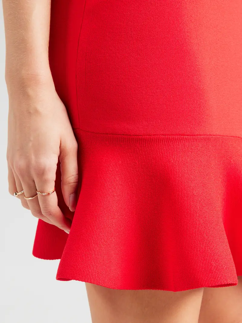 Abito in maglia rosso miniatura 2