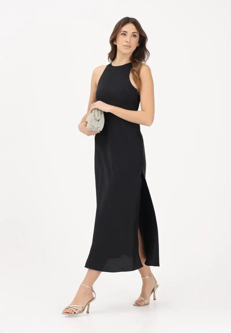 Abito midi nero da donna miniatura 2