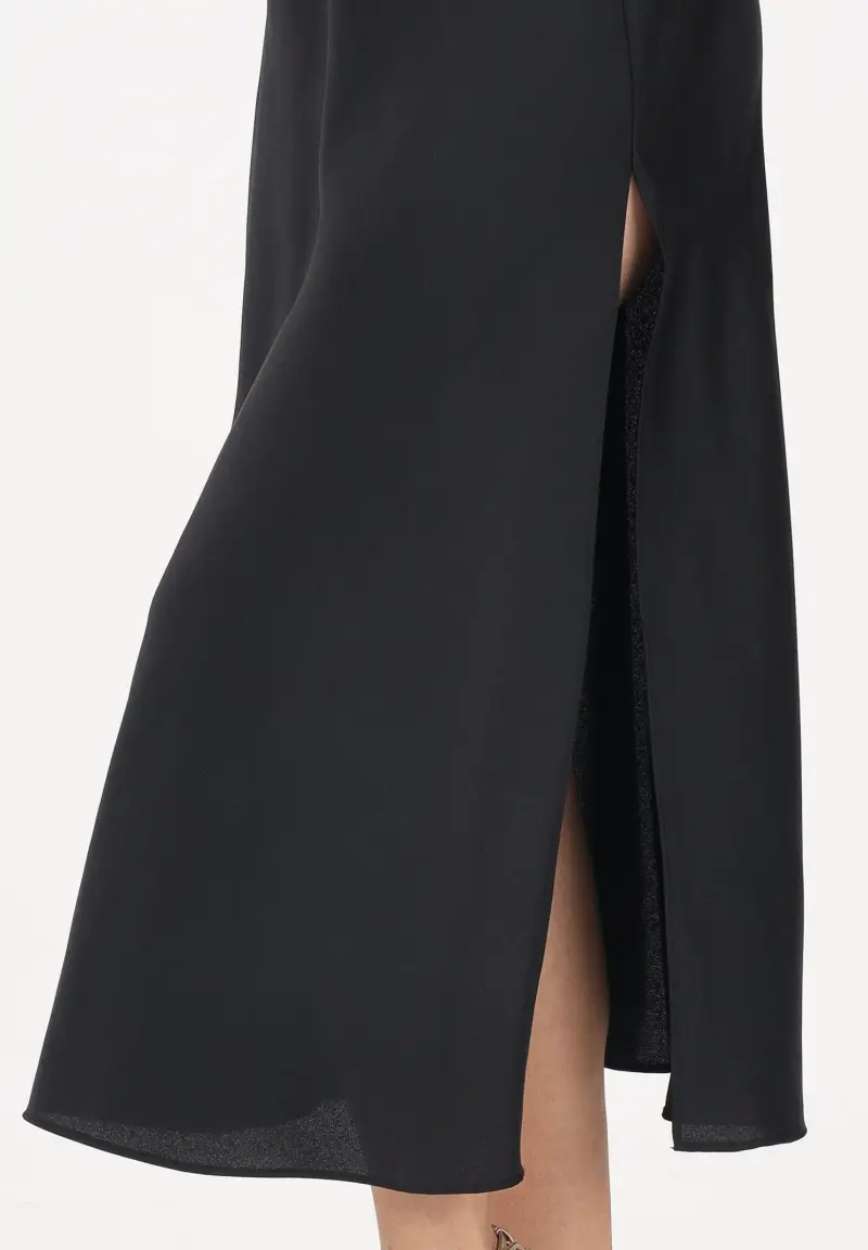 Abito midi nero da donna miniatura 3