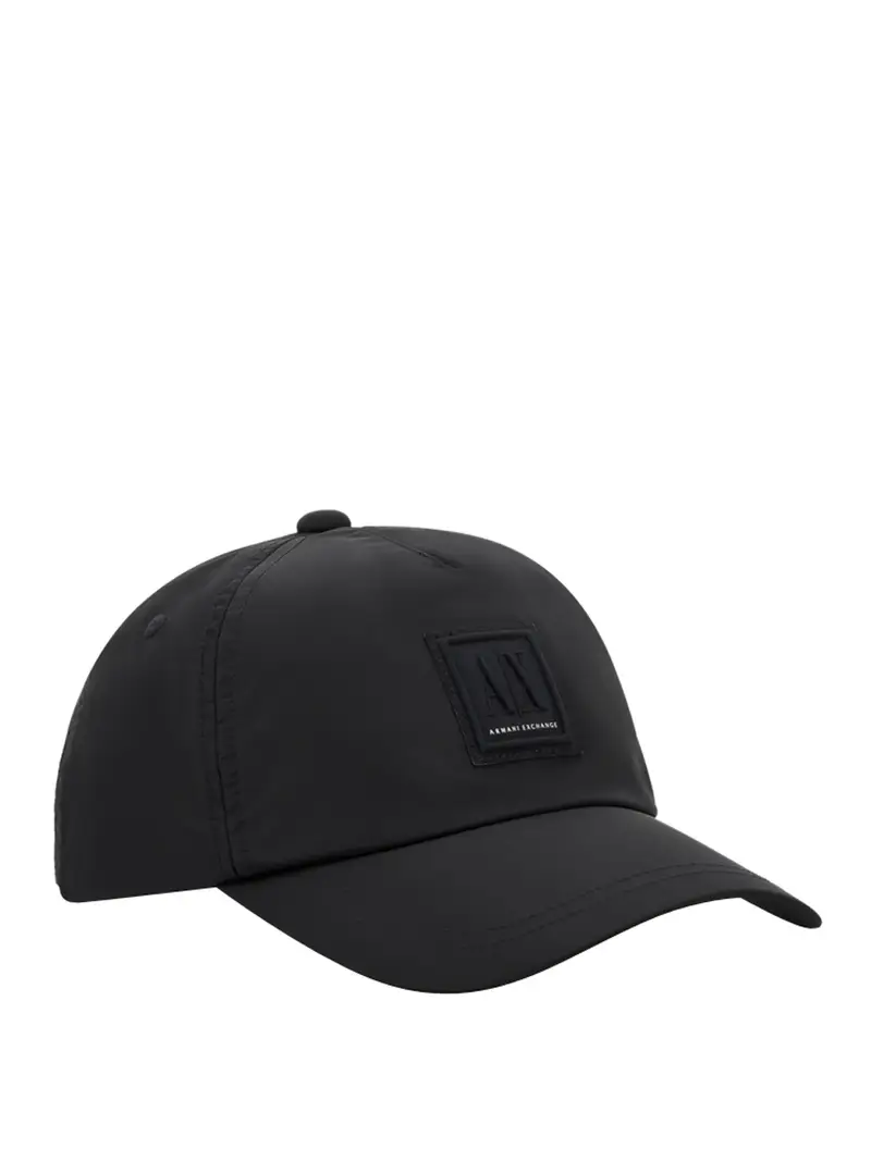 berretto con visiera armani exchange da uomo - nero