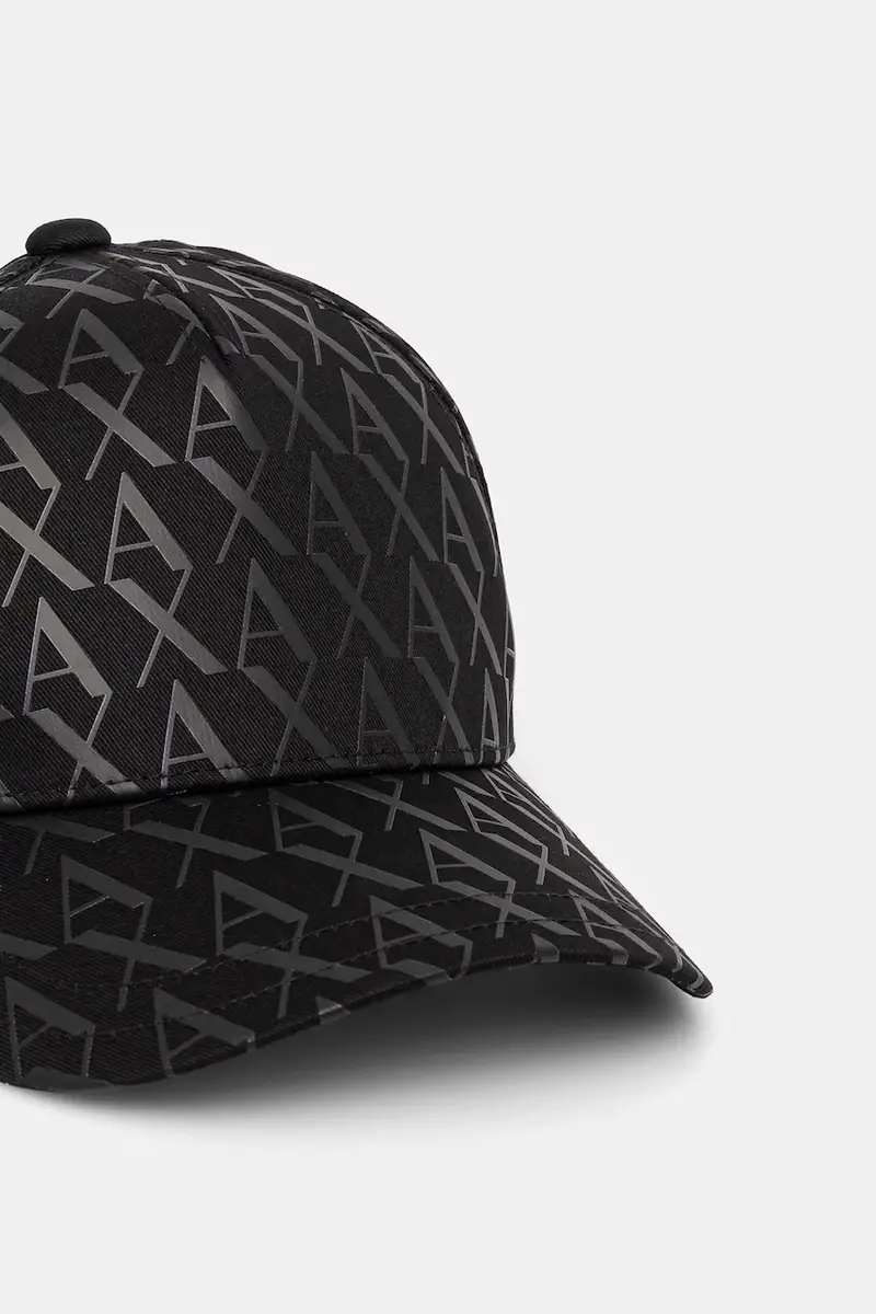 berretto da baseball in cotone colore nero 954229 CC813 miniatura 2