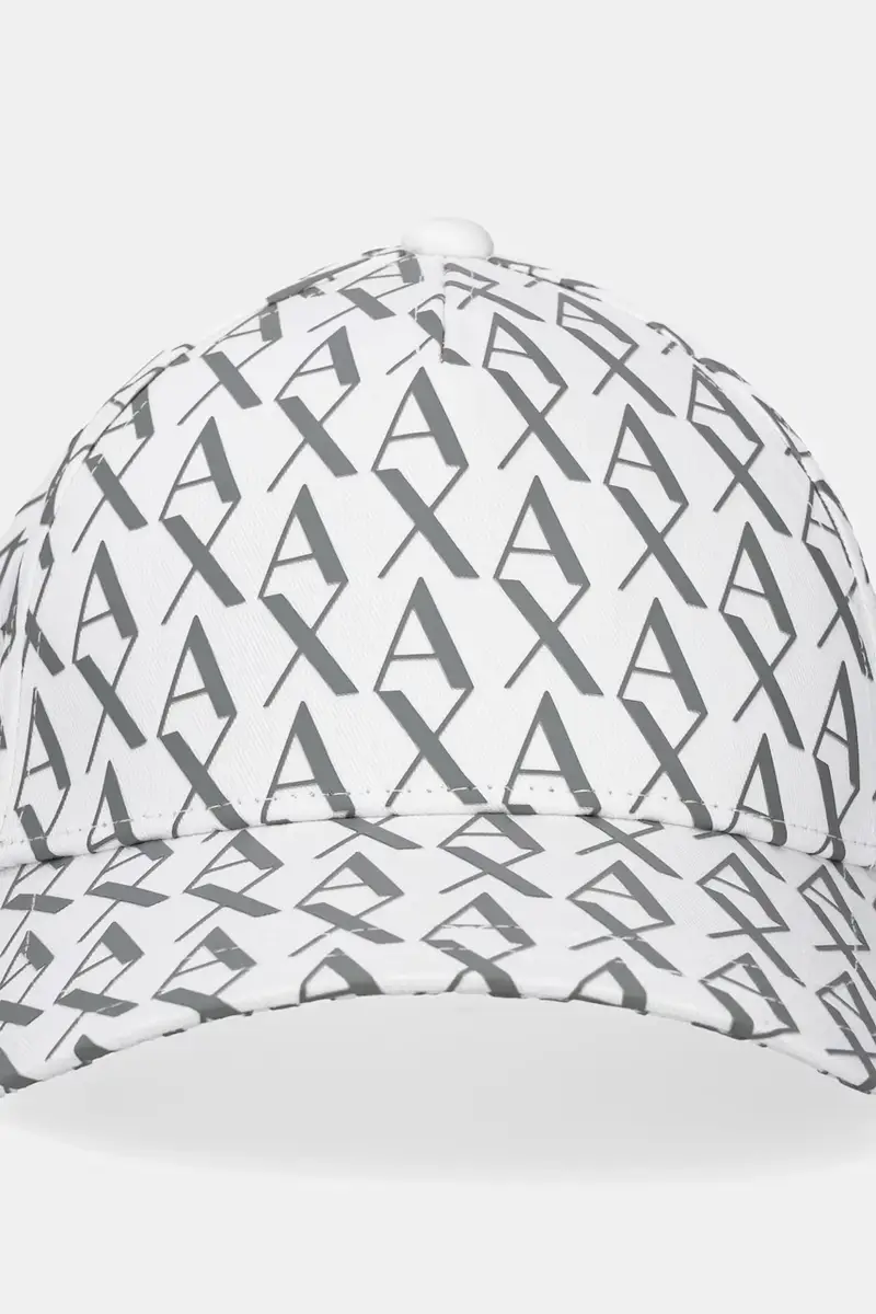 berretto da baseball in cotone colore nero 954229 CC813 Bianco miniatura 2