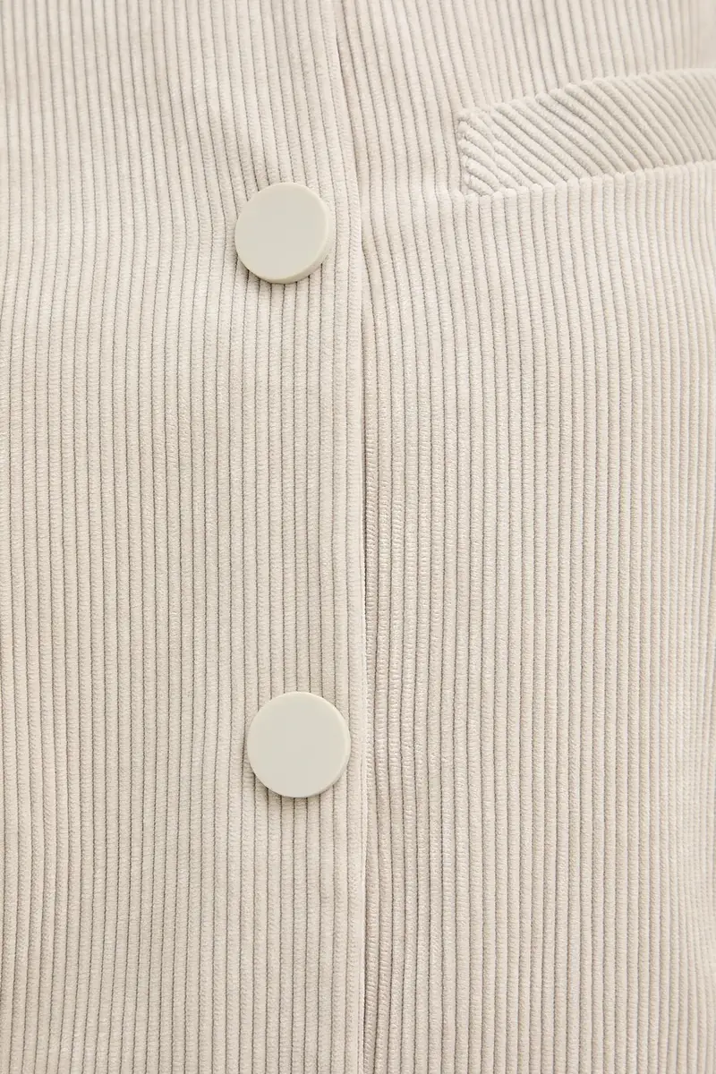 blazer con aggiunta di lana colore beige XW000697 AF16202 miniatura 5