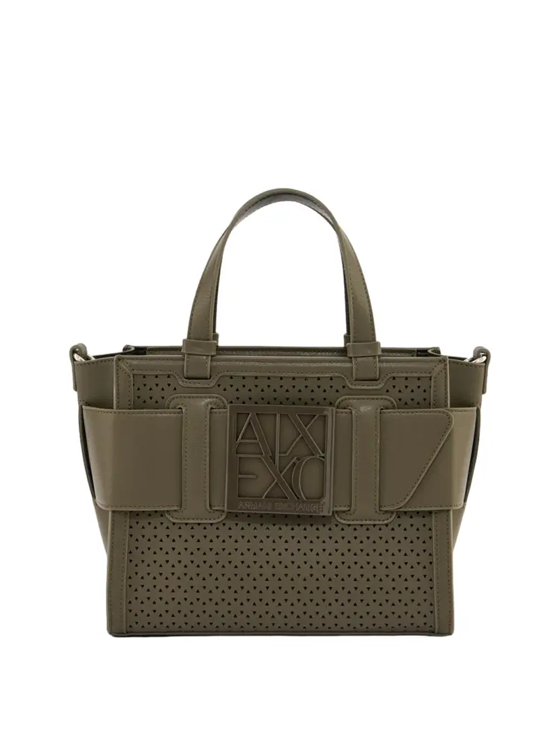 borsa a mano armani exchange da donna - verde