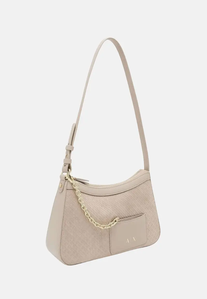 Armani Exchange Borsa a spalla Donna Beige 4323646 miniatura 2