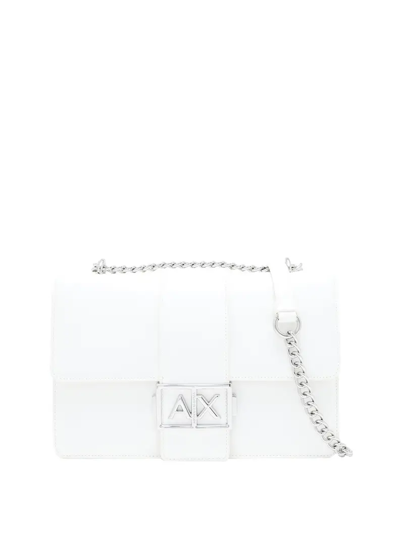 borsa a tracolla armani exchange da donna - bianco