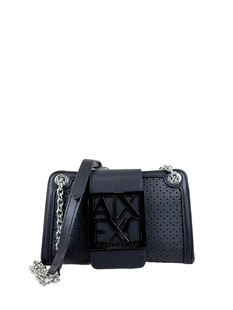 borsa a tracolla armani exchange da donna - nero