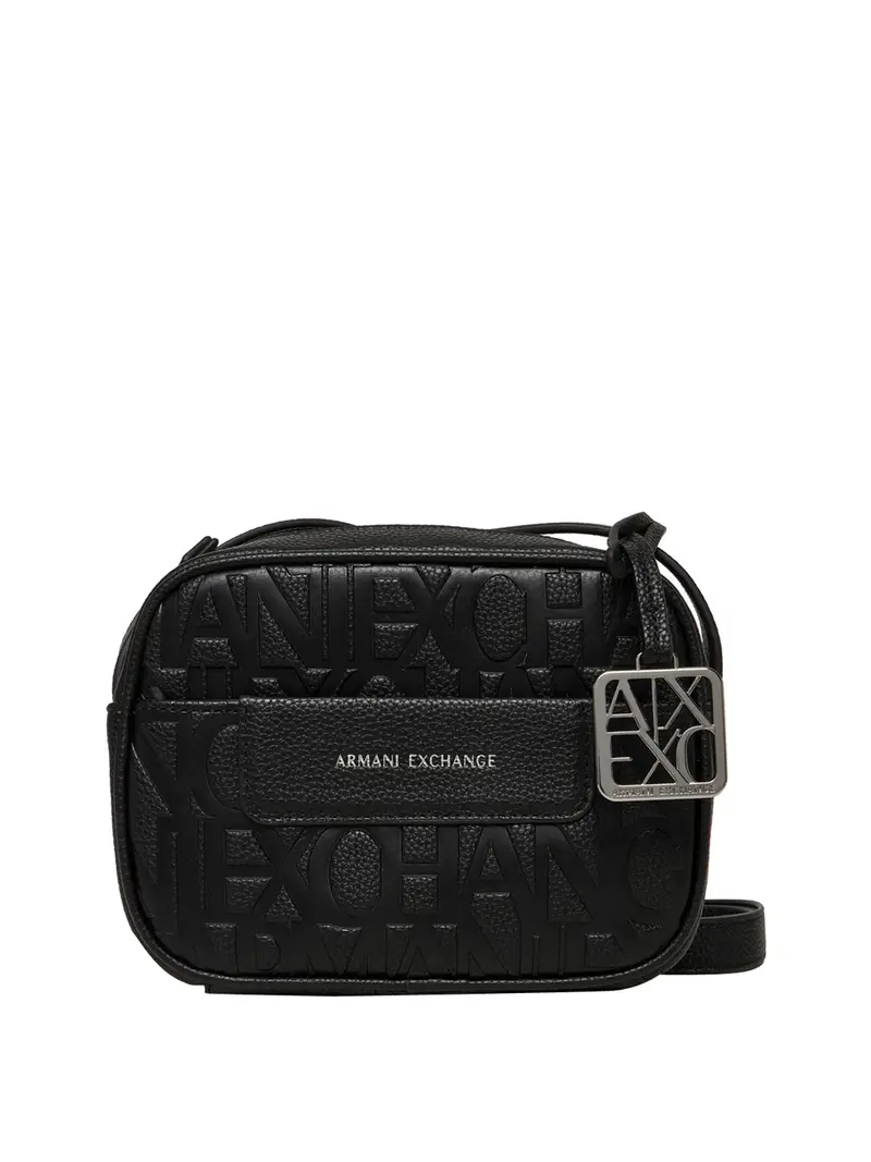 borsa a tracolla armani exchange da donna - nero
