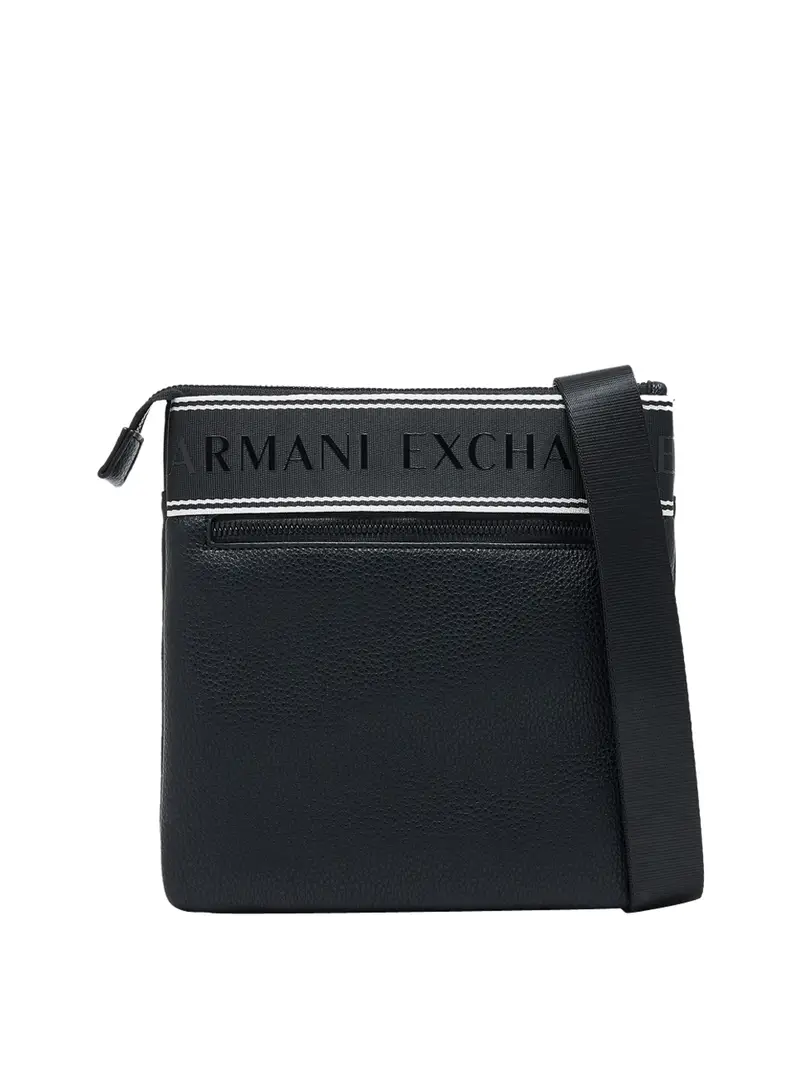 borsa a tracolla armani exchange da uomo - nero