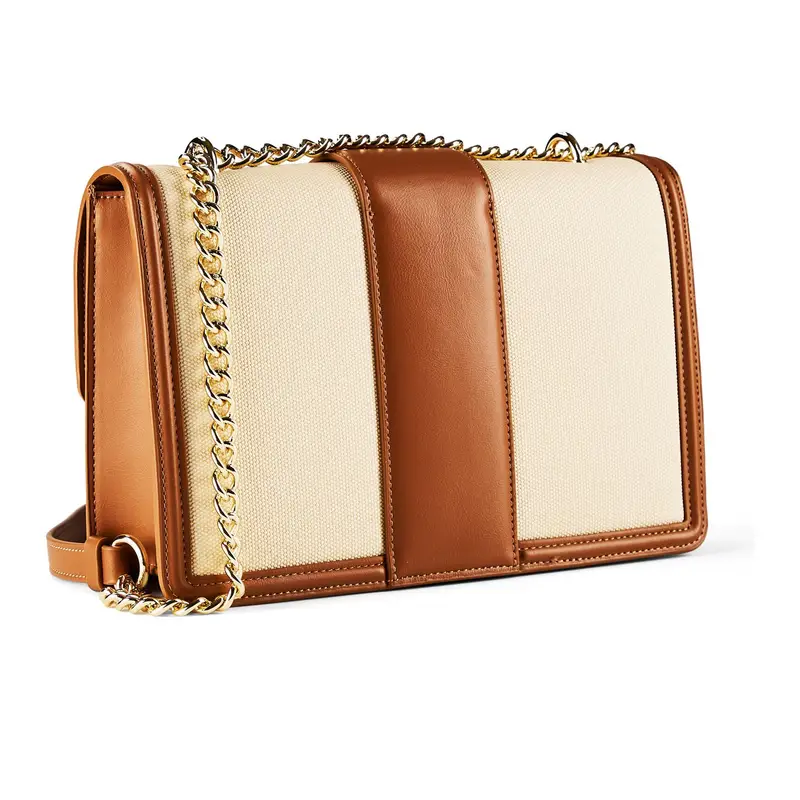 Borsa a tracolla Wonder beige / marrone miniatura 2