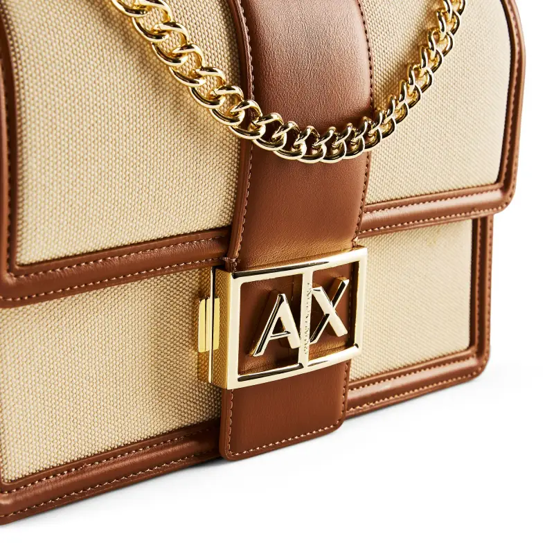 Borsa a tracolla Wonder beige / marrone miniatura 3