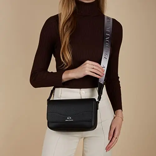 Armani Exchange Borsa donna 942912CC783 BIANCO, Nero, Rozmiar uniwersalny, Retro, Nero, Rozmiar uniwersalny, Rétro miniatura 2