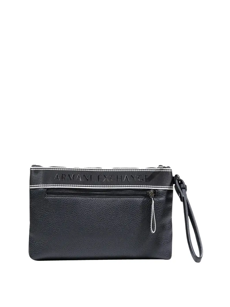 borsa pochette armani exchange da uomo - nero