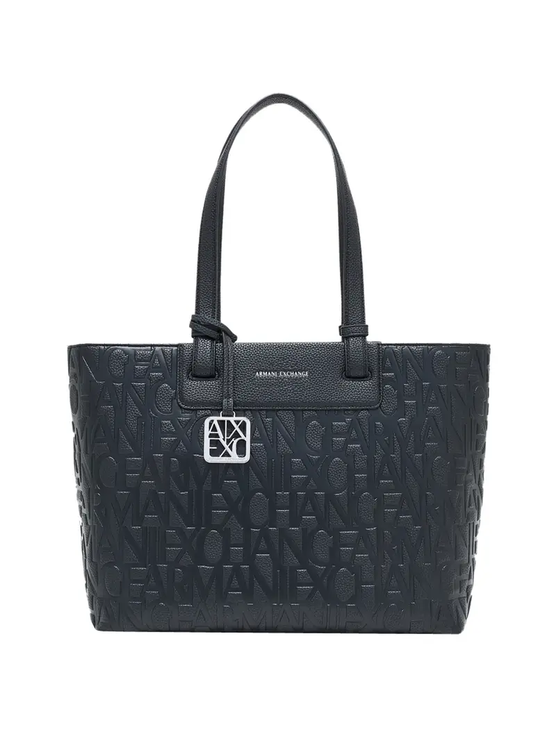 borsa shopper armani exchange da donna - nero