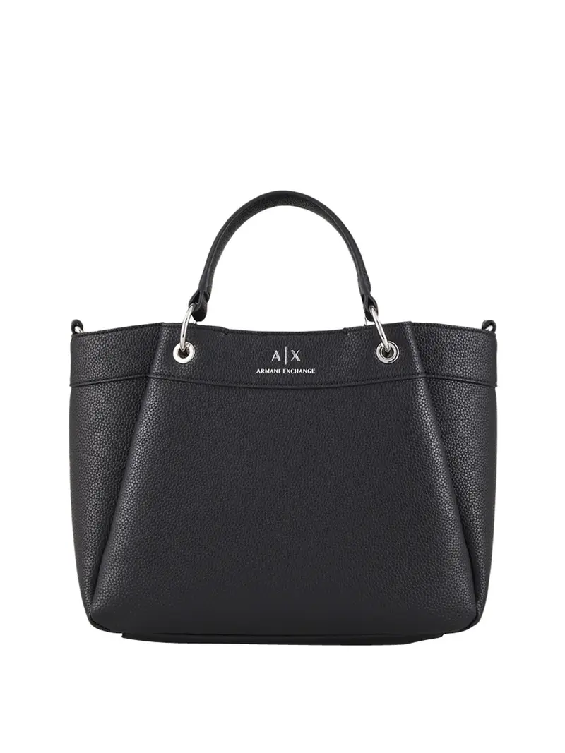 borsa shopper armani exchange da donna - nero