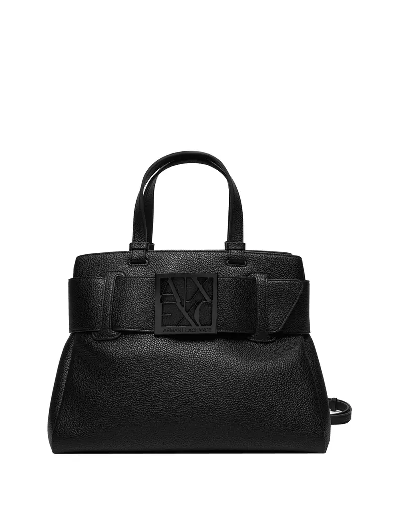 borsa shopper armani exchange da donna - nero