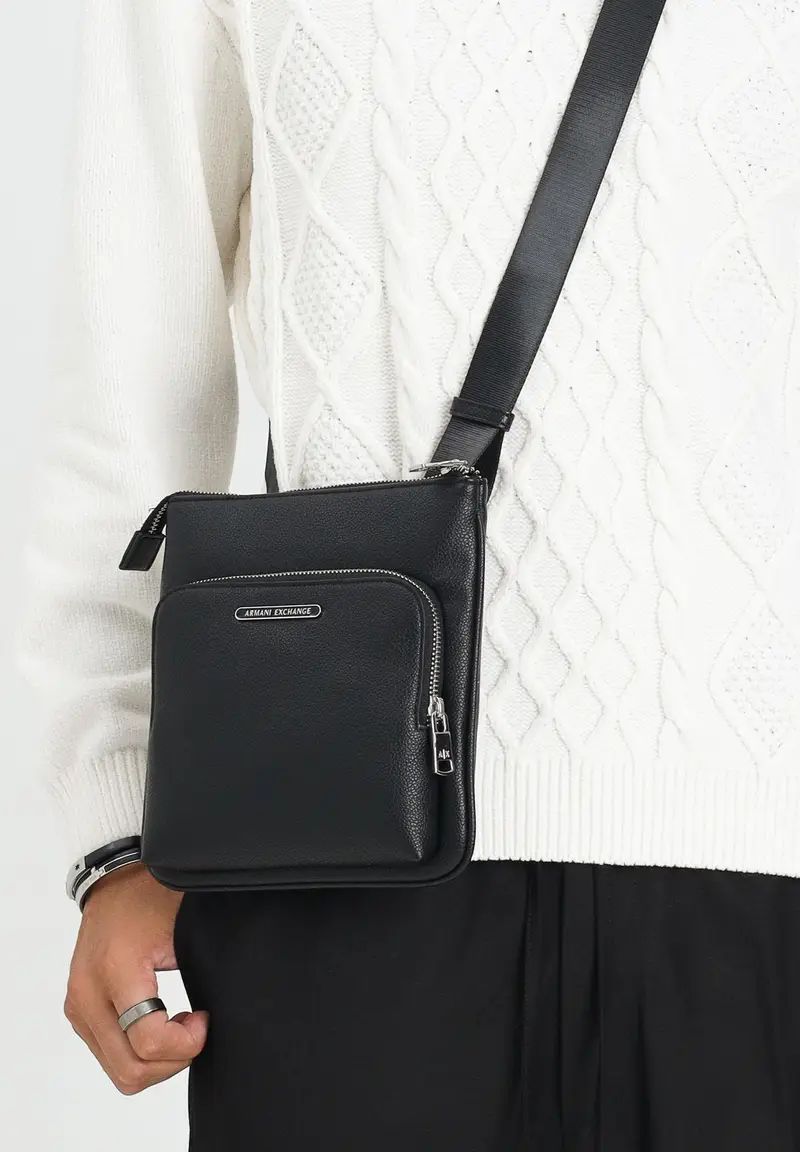 Armani Exchange Borsello Uomo Nero 1380769 miniatura 3