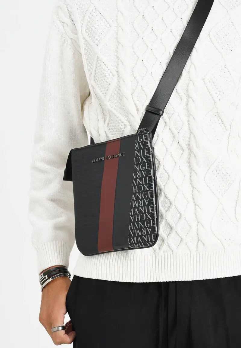 Armani Exchange Borsello Uomo Nero 1284776 miniatura 3