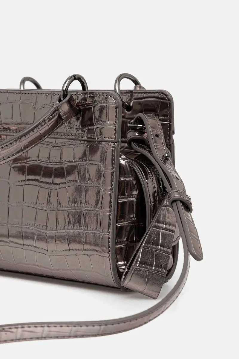 borsetta colore argento XW001212 AF15628 miniatura 3