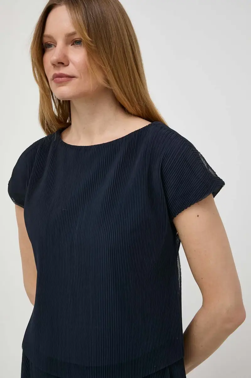 camicetta Blu navy miniatura 4