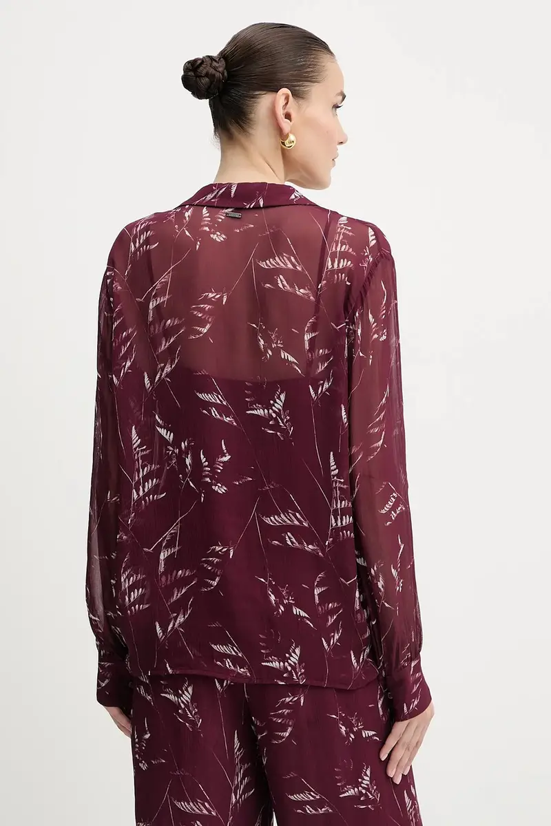 camicetta donna colore granata XW001019 AF12051 miniatura 3