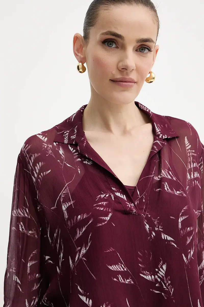 camicetta donna colore granata XW001019 AF12051 miniatura 4