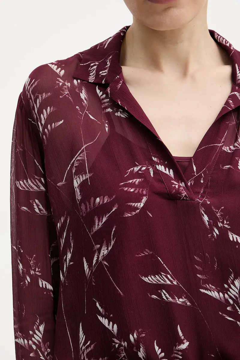 camicetta donna colore granata XW001019 AF12051 miniatura 5