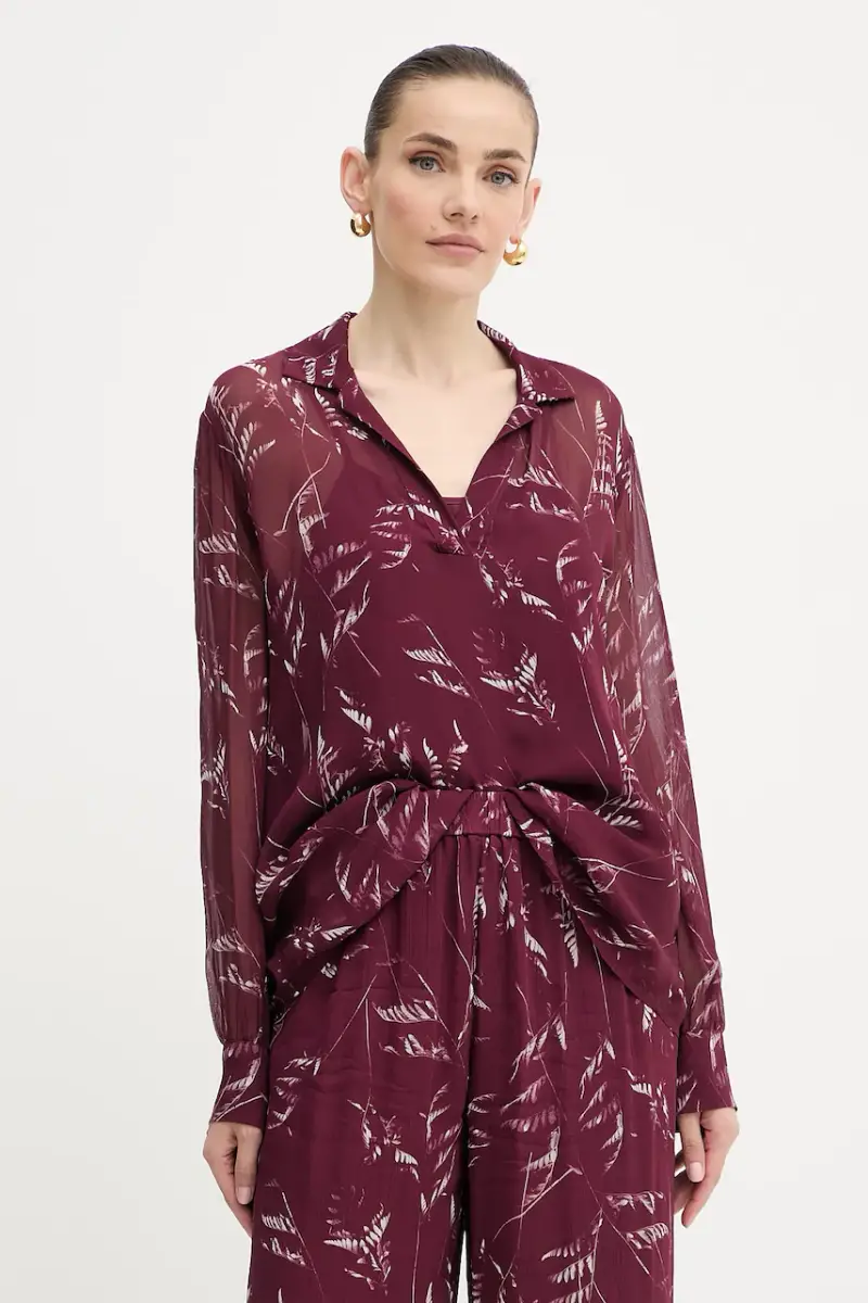 camicetta donna colore granata XW001019 AF12051