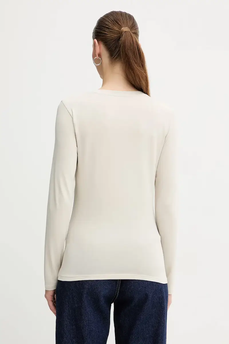 camicia a maniche lunghe colore beige XW001353 AF17173 miniatura 3