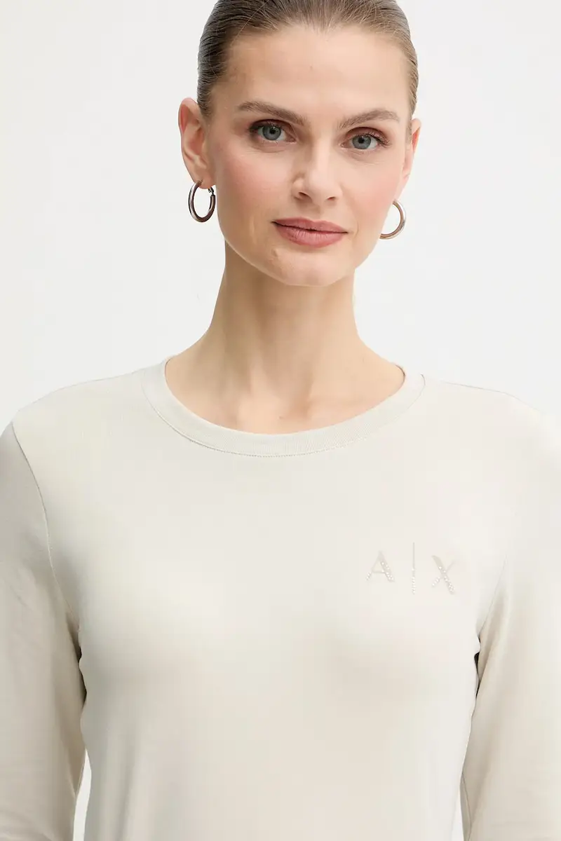 camicia a maniche lunghe colore beige XW001353 AF17173 miniatura 4