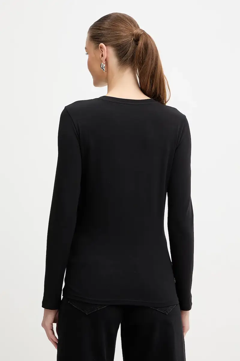 camicia a maniche lunghe colore nero XW001353 AF17173 miniatura 3