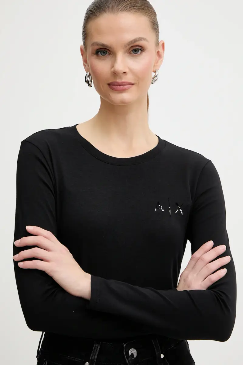 camicia a maniche lunghe colore nero XW001353 AF17173 miniatura 4