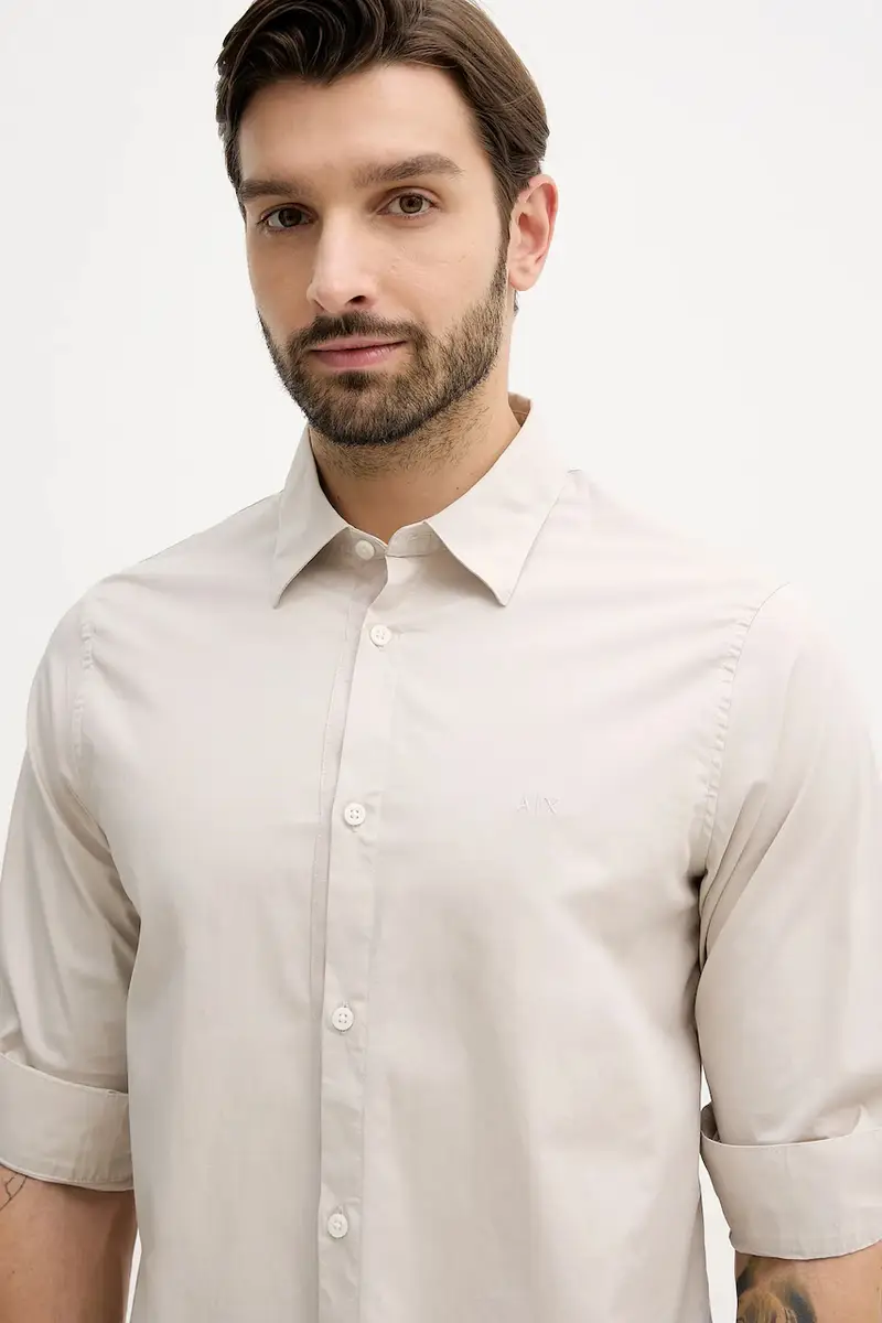 camicia Beige miniatura 4