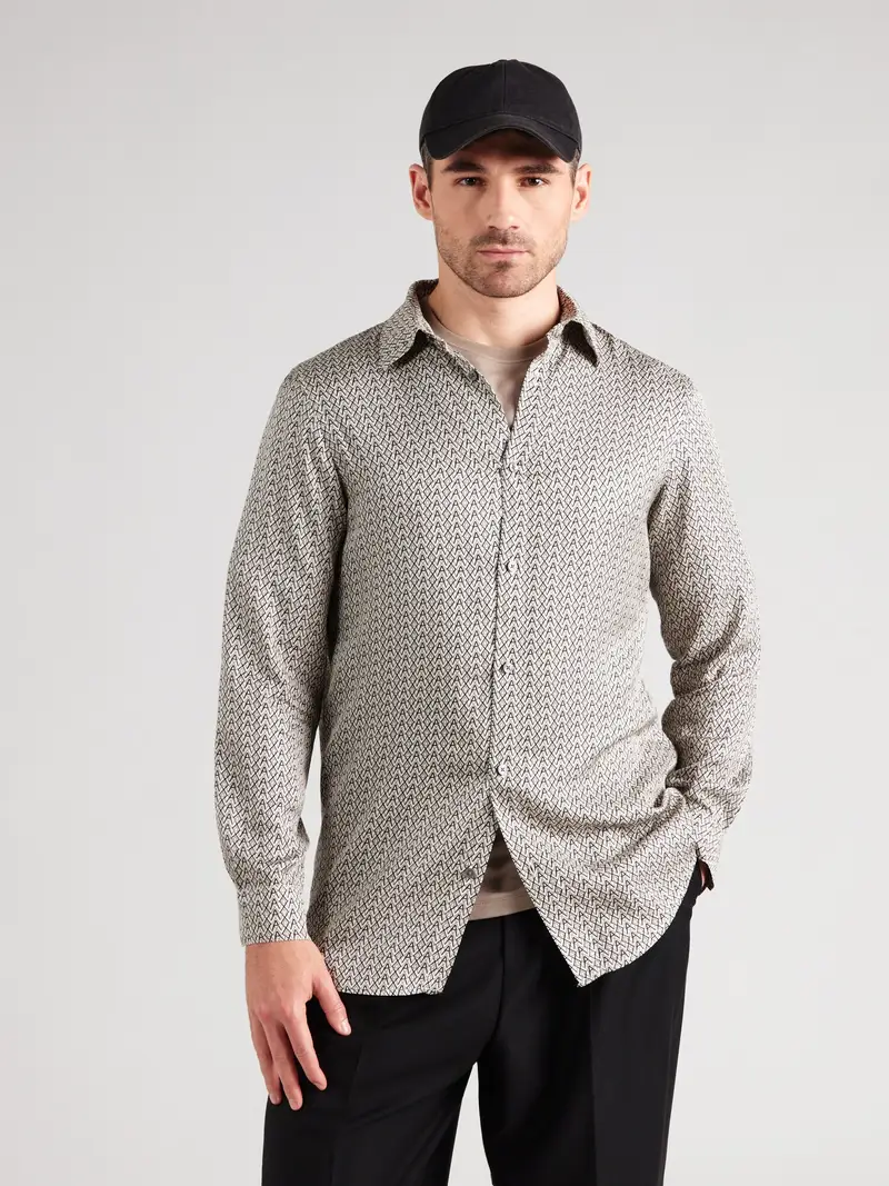 Camicia camello / écru / nero miniatura 3