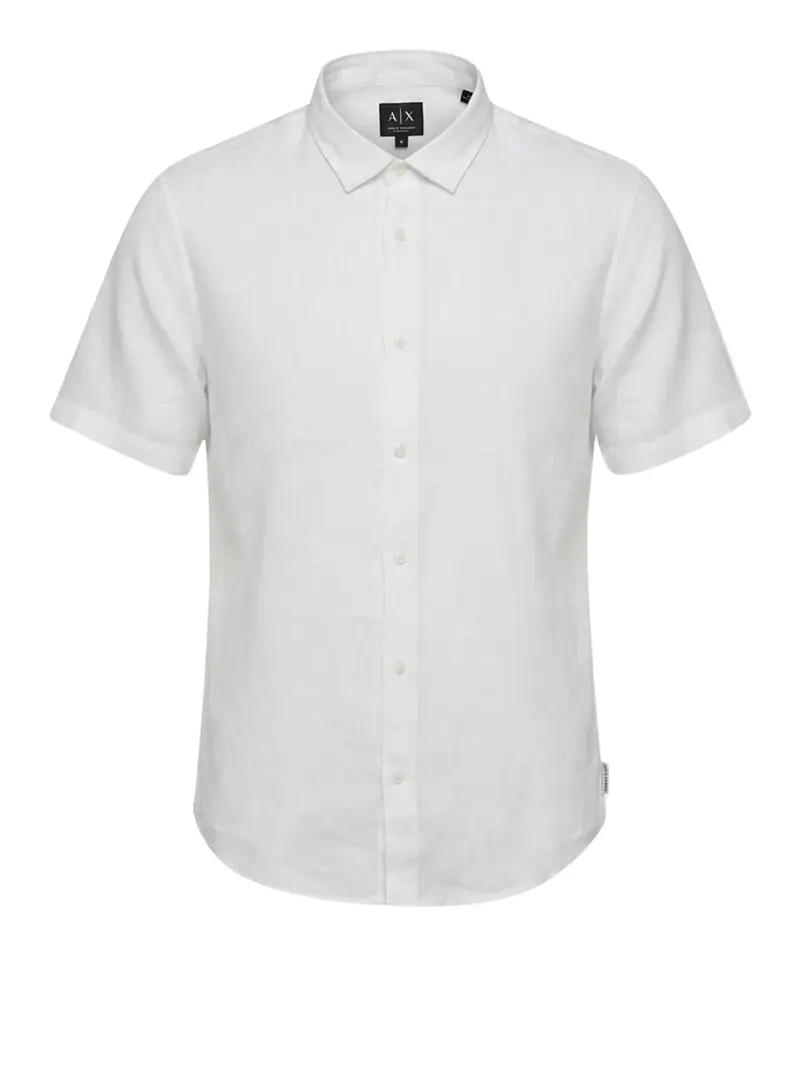 camicia casual armani exchange da uomo - bianco