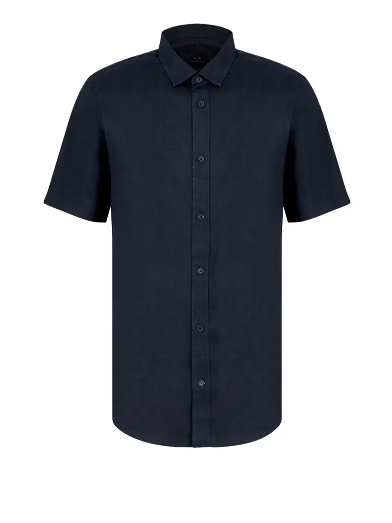 camicia casual armani exchange da uomo - blu