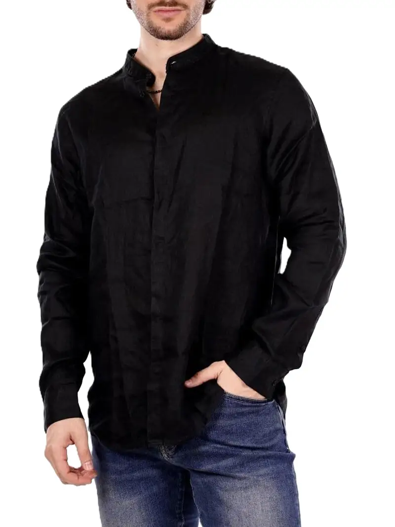 camicia casual armani exchange da uomo - nero