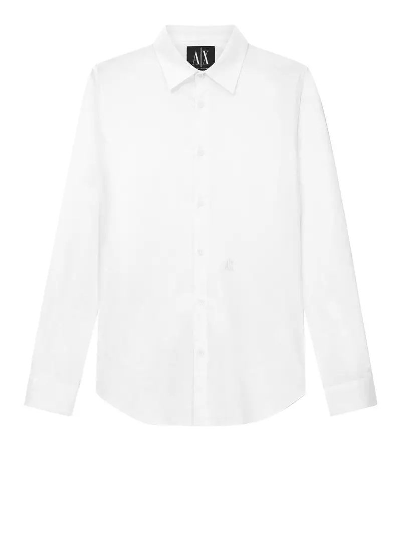 camicia classica armani exchange da uomo - bianco