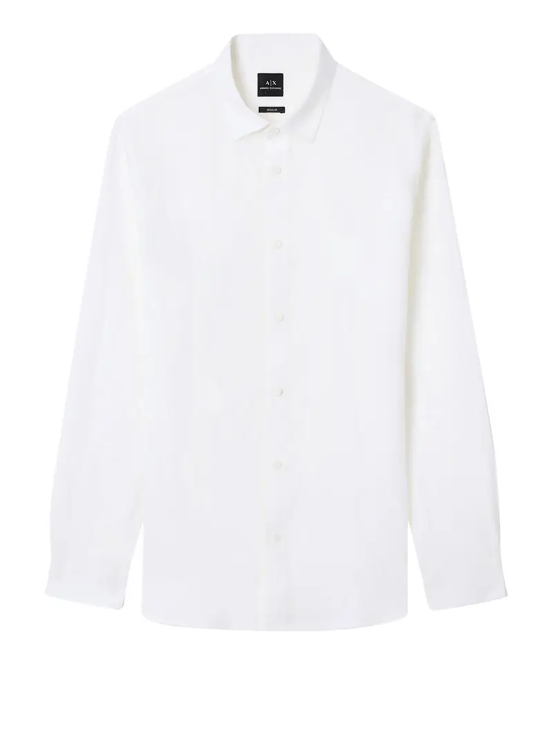 camicia classica armani exchange da uomo - bianco