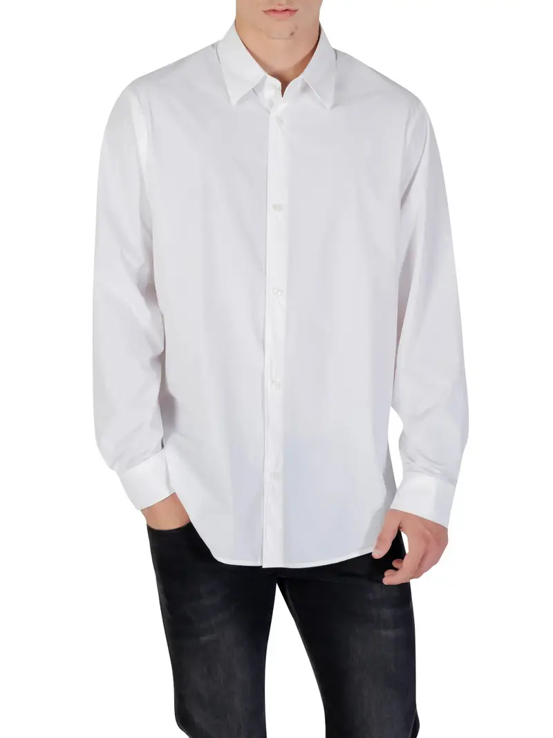 camicia classica armani exchange da uomo - bianco