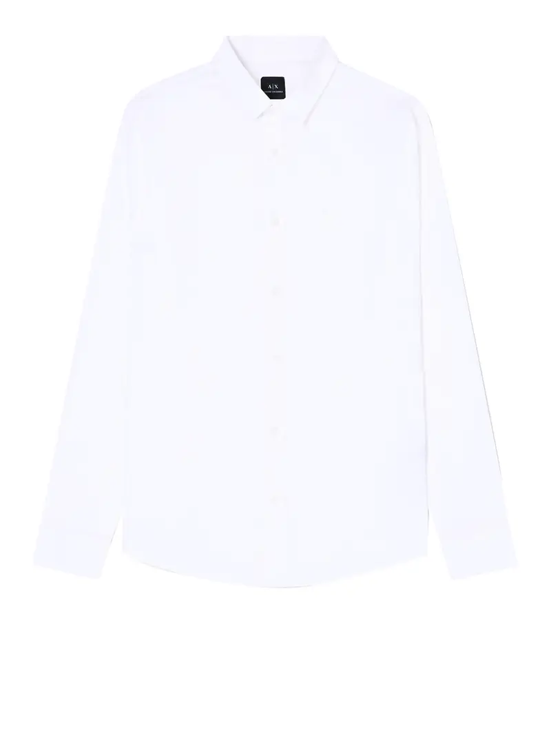 camicia classica armani exchange da uomo - bianco