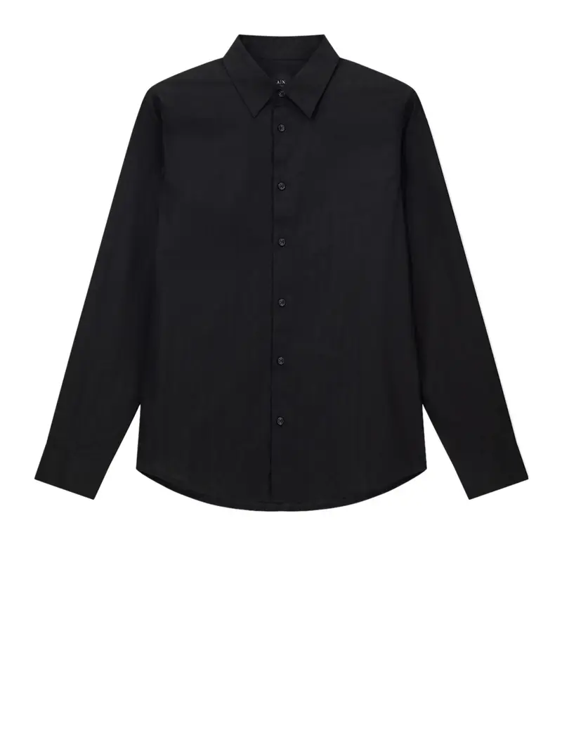 camicia classica armani exchange da uomo - nero