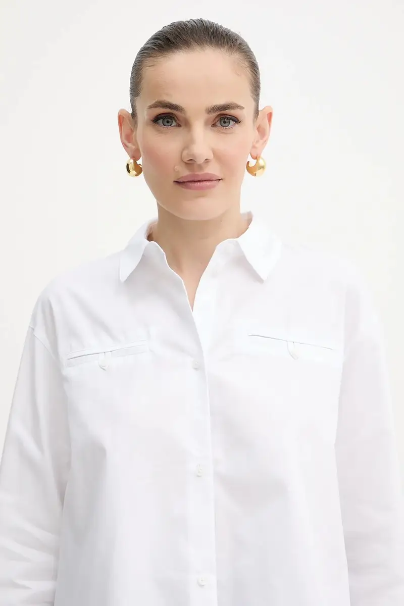 camicia donna colore bianco XW000668 AF15983 miniatura 4