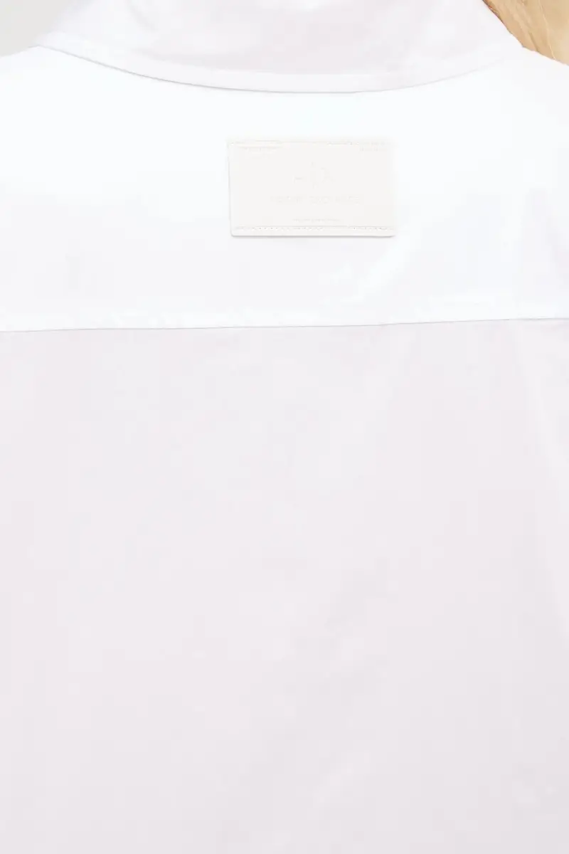 camicia in cotone donna colore bianco XW001399 AF12812 miniatura 5