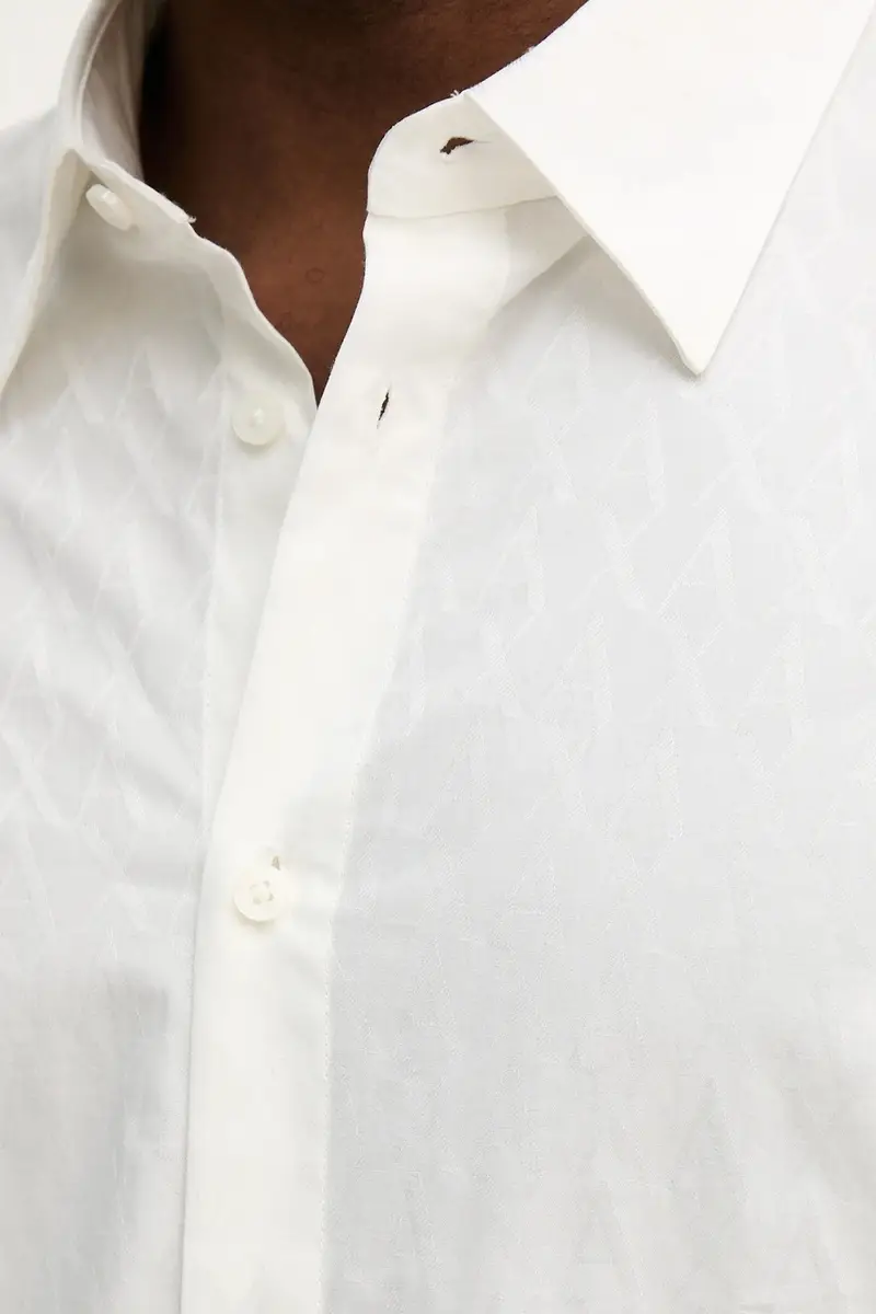 camicia in cotone uomo colore beige XM001587 AF16631 miniatura 5